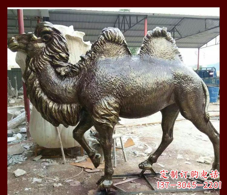 宁德双峰骆驼铜雕塑,精美绝伦