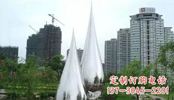 宁德公园水滴不锈钢雕塑