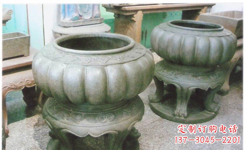 宁德公园水缸景观铜雕