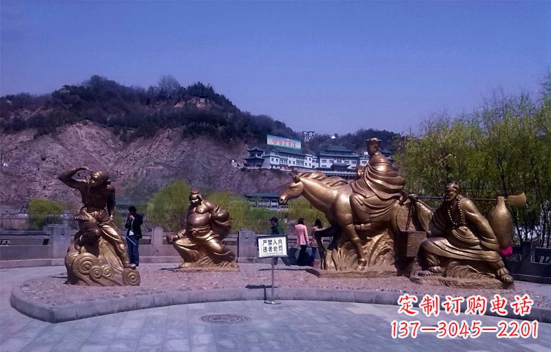 宁德精美铜雕唐僧师徒小品