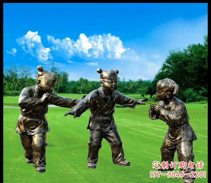 宁德精致的儿童铜雕造型,增添公园乐趣