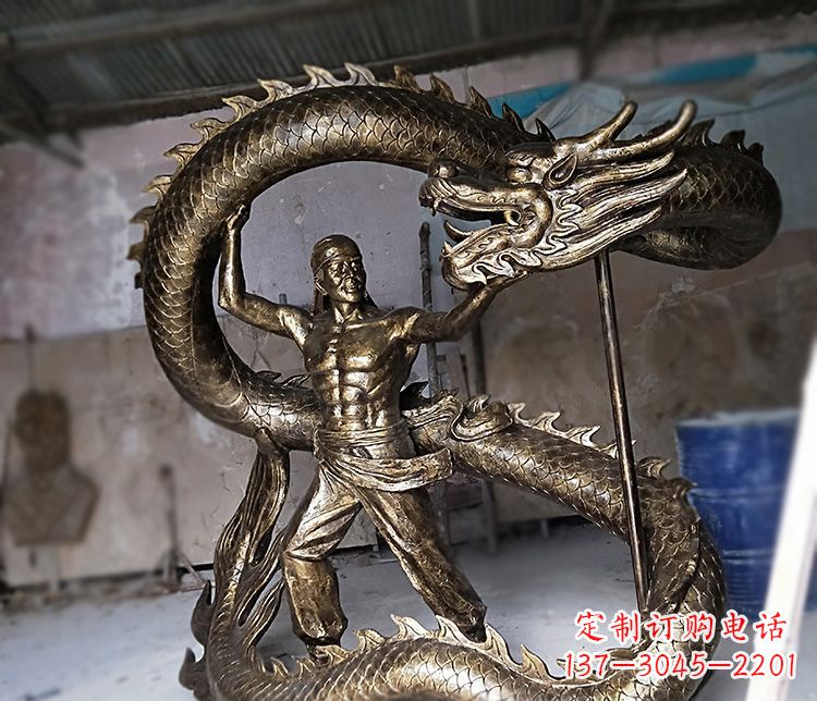 宁德高质量的文化艺术装饰铜雕龙雕塑