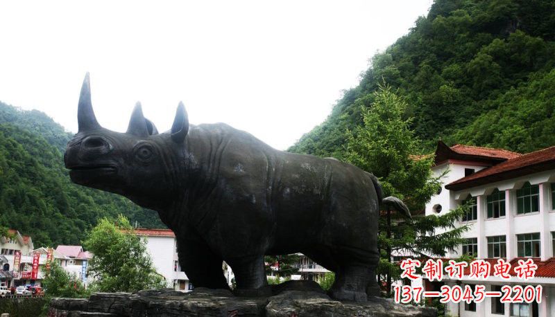 宁德艺术犀牛石雕