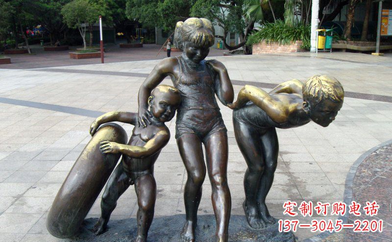 宁德浪漫情怀小孩铜雕