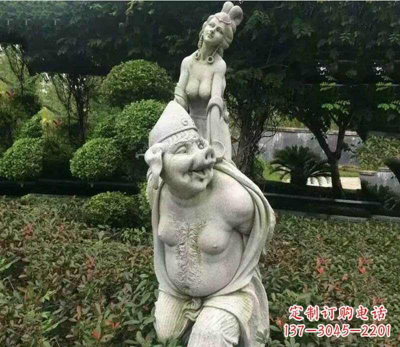 宁德纪念猪八戒,收藏高端石雕猪八戒塑像