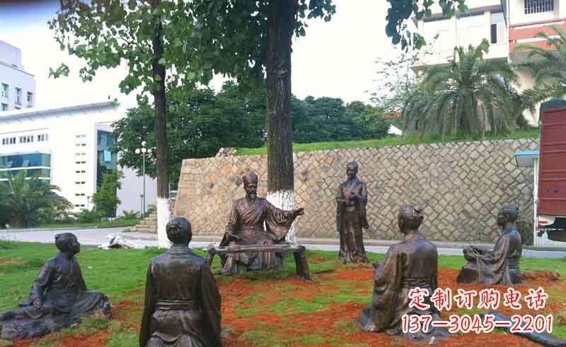 宁德艺术经典朱熹铜雕雕塑
