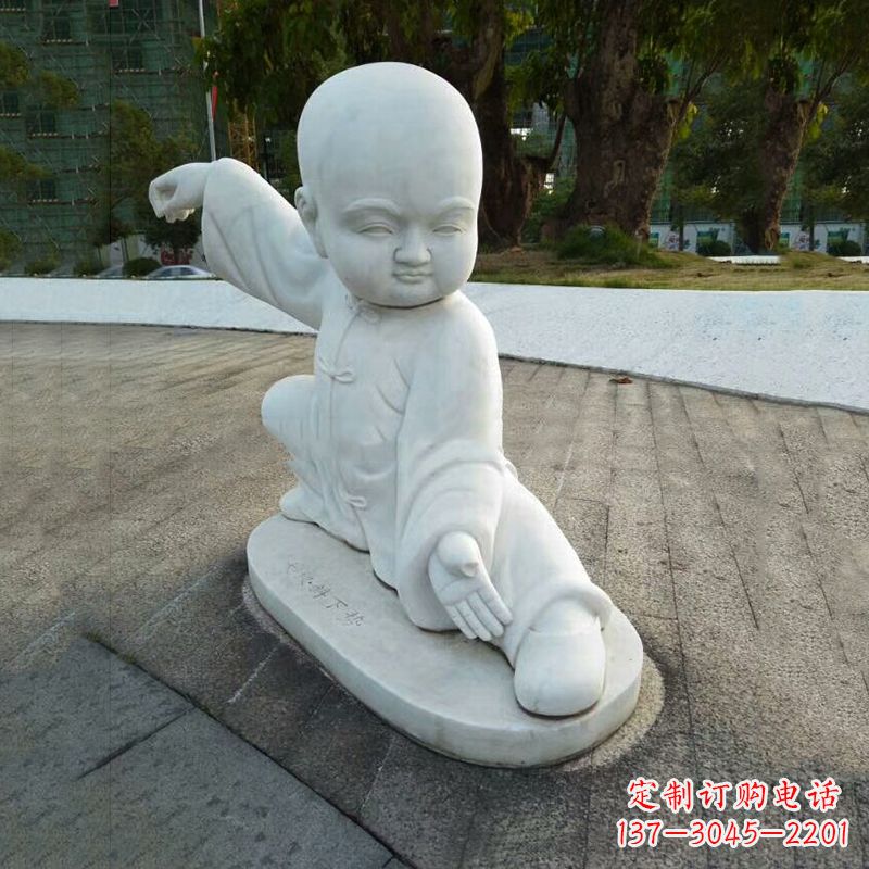 宁德功夫和尚汉白玉石雕