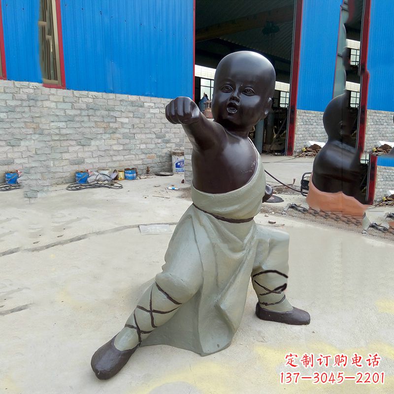 宁德功夫和尚铜雕塑