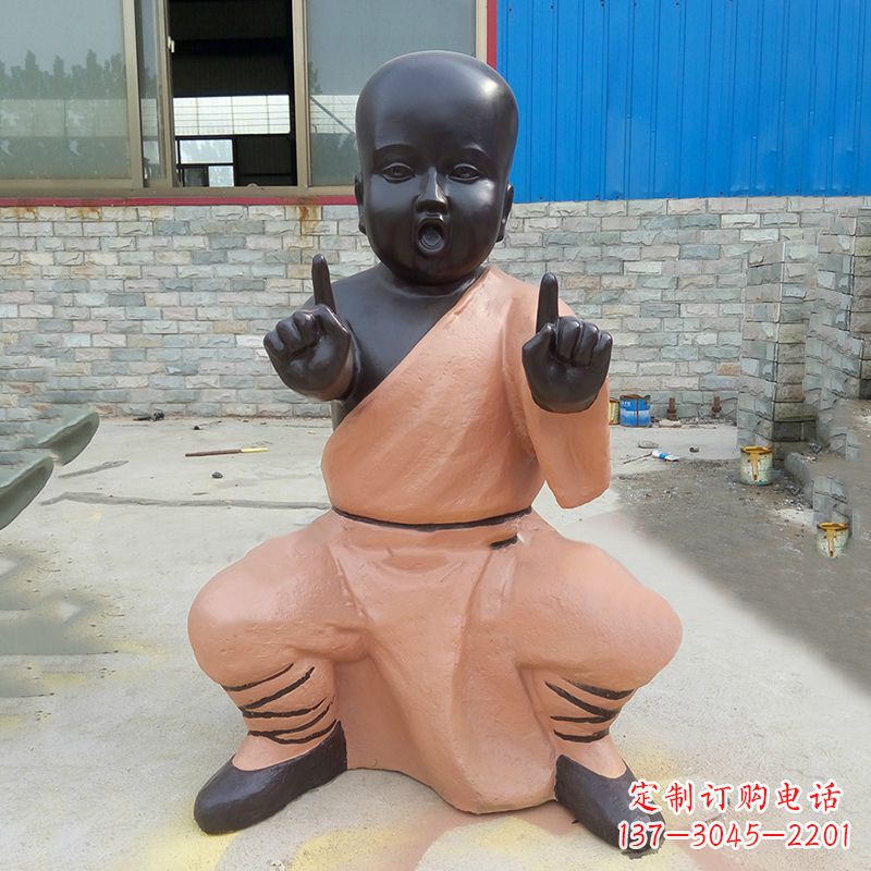 宁德功夫小和尚铜雕