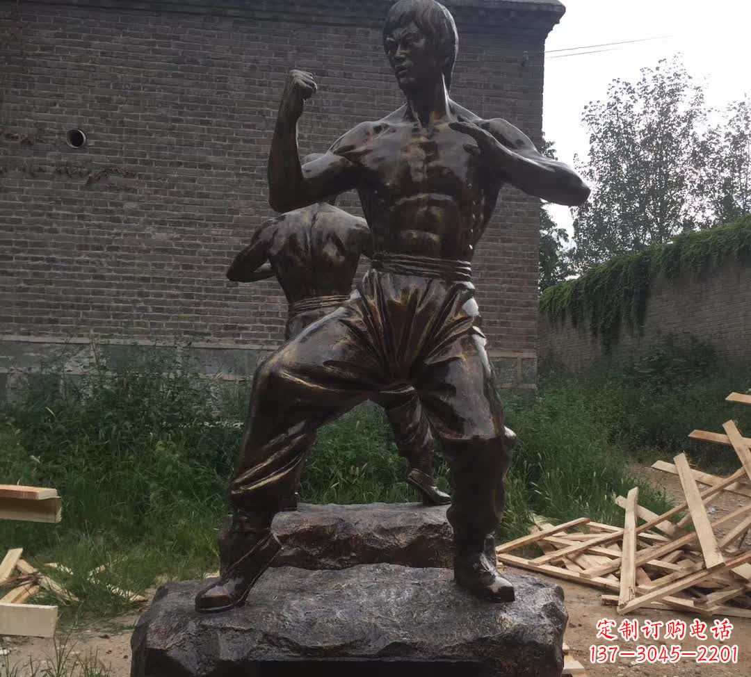 宁德功夫之王李小龙广场铜雕