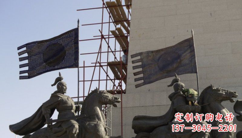 宁德古代将军景区铜雕