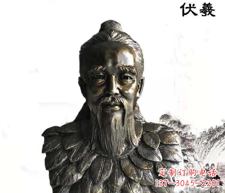 宁德经典古神伏羲雕像,文化艺术绽放光芒