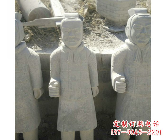 宁德欣赏秦帝国历史,精美的兵马俑雕塑