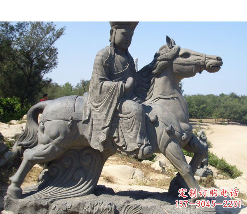 宁德中领雕塑:古代人物唐僧骑马雕塑
