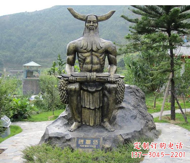 宁德传承古代文明,为家居装饰点缀伏羲铜雕