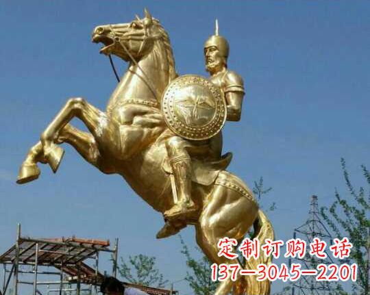 宁德古罗马战士骑马铜雕——让你呈现最传统的骑士风采