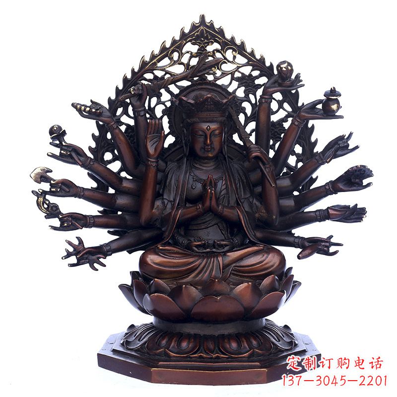 宁德精致古铜观音雕塑