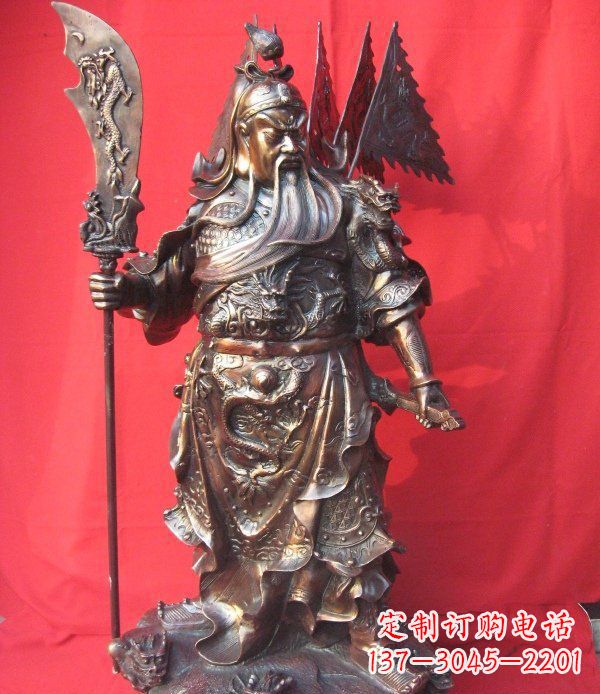 宁德关二爷铸铜关公铜雕