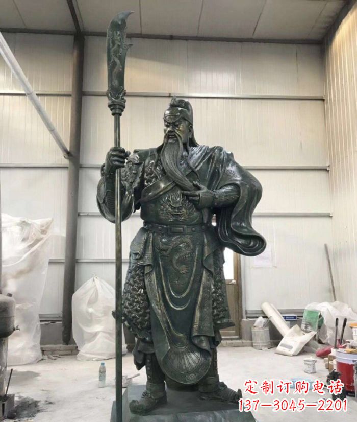 宁德关公人物铜雕 (2)