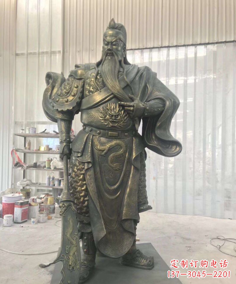 宁德关公人物铜雕12