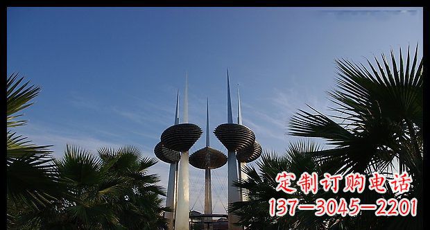 宁德广场不锈钢避雷针抽象雕塑11
