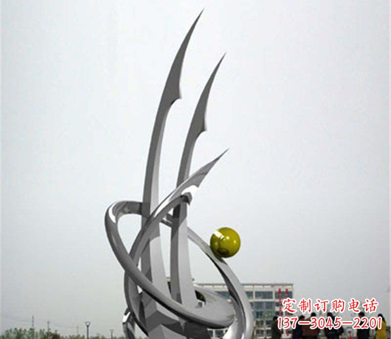 宁德广场不锈钢帆船抽象雕塑
