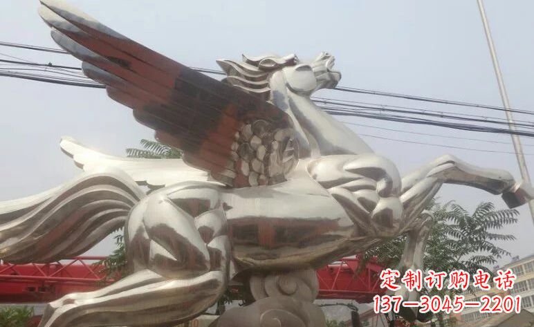 宁德流畅优美的不锈钢飞马雕塑