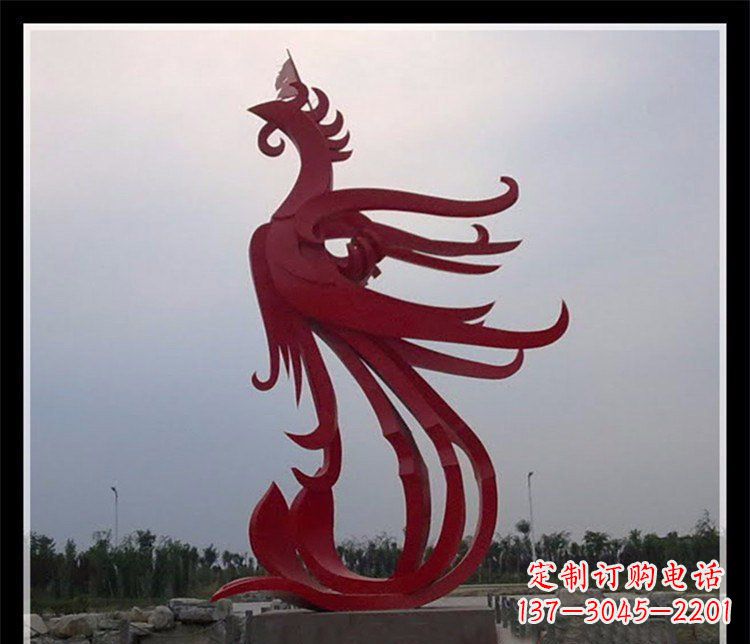 宁德精美不锈钢凤凰雕塑