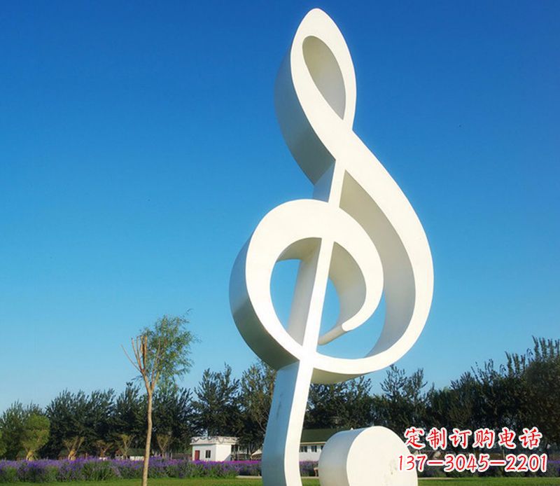 宁德广场不锈钢音符雕塑