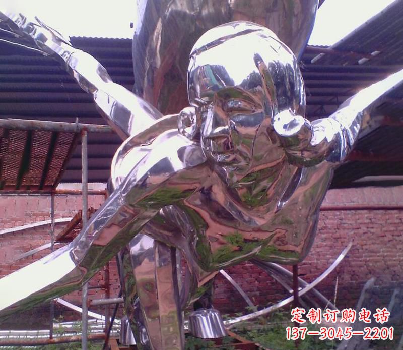 宁德彰显经典风采的不锈钢运动员雕塑
