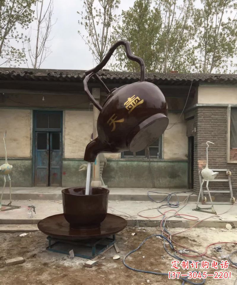 宁德茶壶精美铜雕,为您打造经典景观雕塑