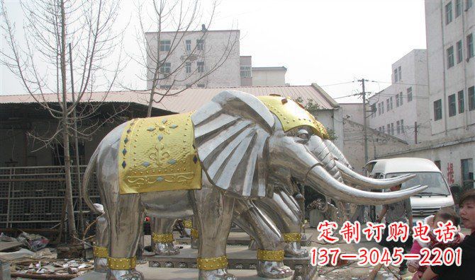 宁德巨大不锈钢大象雕塑