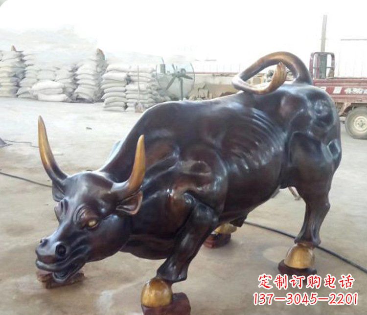 宁德牛玻璃钢仿铜动物雕塑-把动物雕塑带入生活