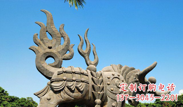 宁德广场火牛铜雕
