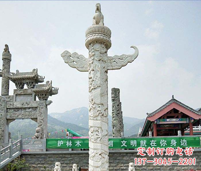 宁德广场景观大理石华表石雕