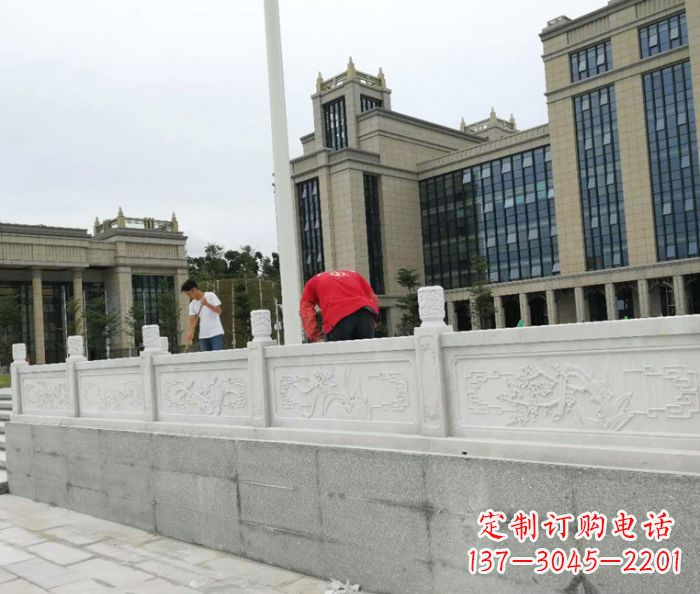 宁德广场景观大理石栏板雕塑 (2)