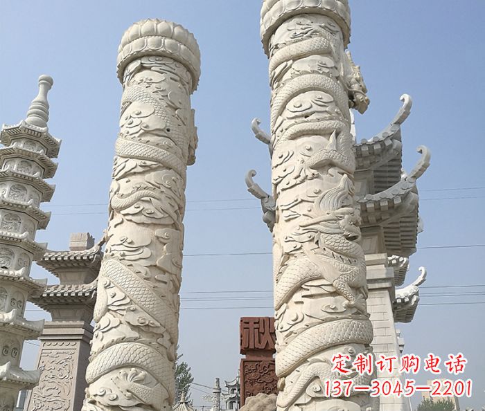 宁德传承雄风,精美绝伦的盘龙柱石雕