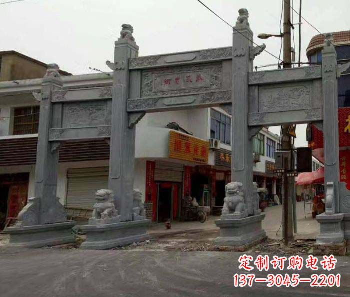 宁德三门石雕牌坊-最精致的雕塑作品
