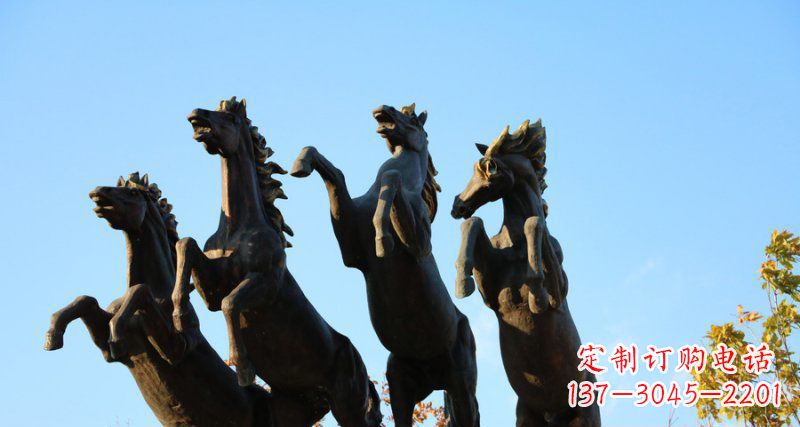 宁德广场立马动物铜雕 (2)