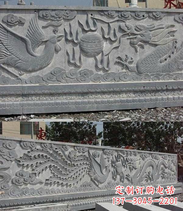 宁德精美石浮雕影壁雕塑
