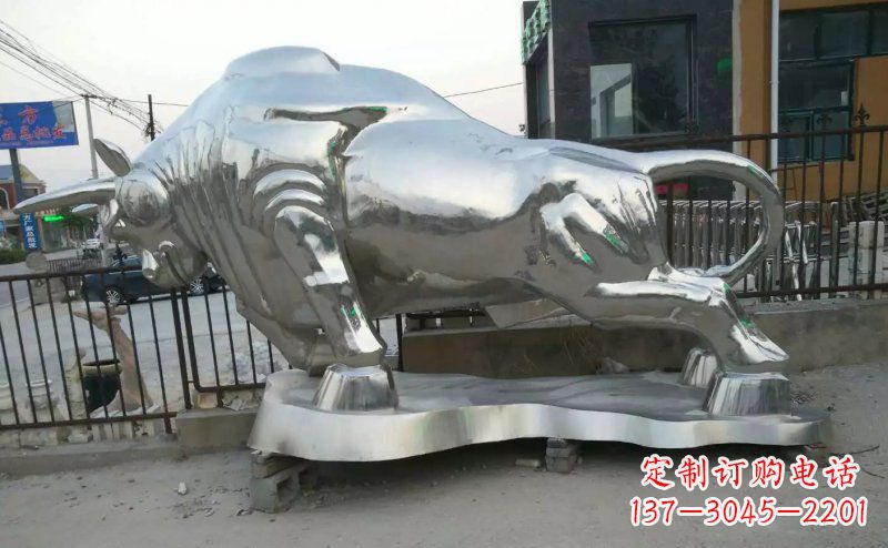 宁德独特的拓荒牛不锈钢雕塑