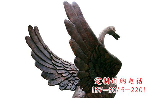 宁德中领雕塑|优雅大气的铜雕天鹅