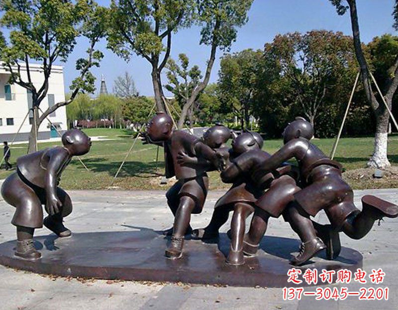 宁德中领雕塑老鹰抓小鸡铜雕塑