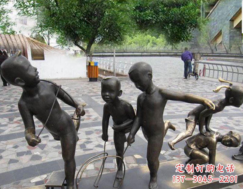 宁德专业定制广场铜雕儿童雕塑