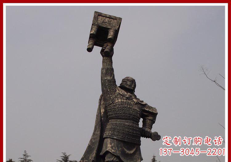 宁德铜雕威武将军雕塑,雕刻极致端庄风采