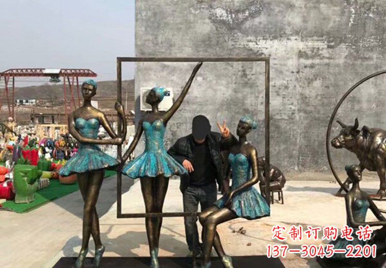 宁德广场铜雕西方美女人物雕塑 (2)