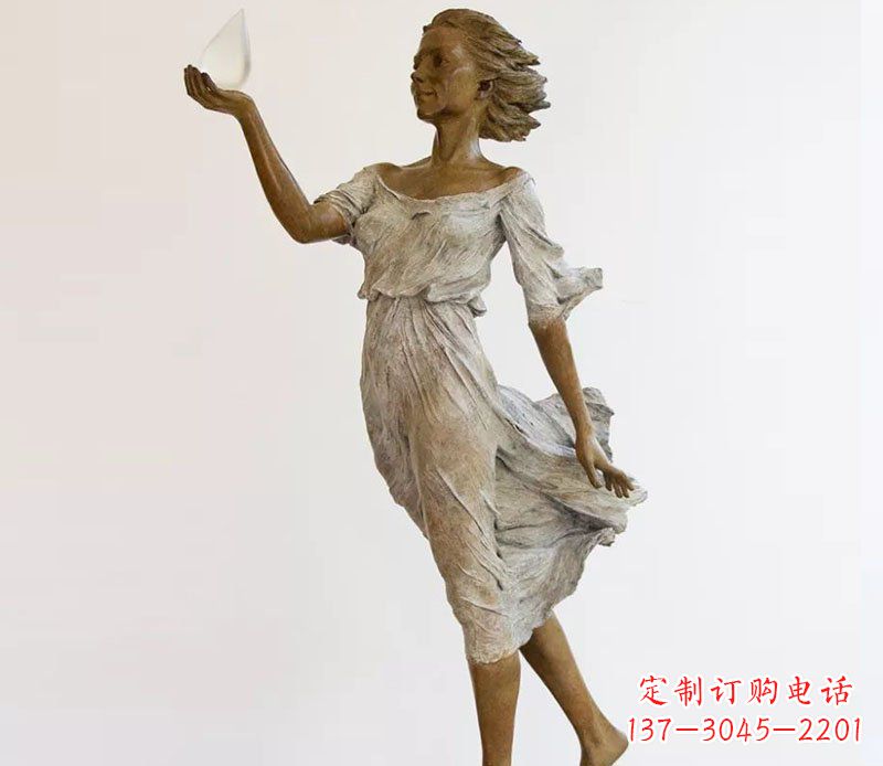 宁德精美铜质西方美女雕塑