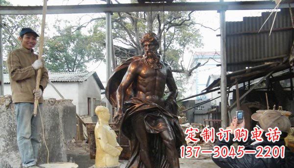宁德优雅而强大的男人雕塑