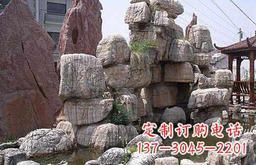 宁德引领艺术,华丽山水:龟纹石假山雕塑