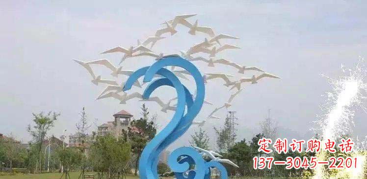 宁德精美海鸥雕塑,传递美好海洋情怀